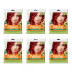 Nisha Creme Hair Color Flame Red (40g, Pack of 6)