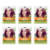 Nisha Creme Hair Color Wine Burgundy (50g, Pack of 6)