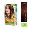 Nisha Creme Hair Color 4.0 Natural Brown Combo (Developer 60ml, Colorant Tube 60gm, Conditioner 6ml Box + 40gm Pouch) (1Pack)