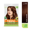 Nisha Creme Hair Color 4.0 Natural Brown Combo (Developer 60ml, Colorant Tube 60gm, Conditioner 6ml Box + 40gm Pouch) (1Pack)