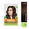 Nisha Creme Hair Color 3.0 Dark Brown Combo (Developer 60ml, Colorant Tube 60gm, Conditioner 6ml (Box) + 40gm Pouch) (1Pack)