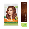 Nisha Creme Hair Color 4.3 Golden Brown Combo (Developer 60ml, Colorant Tube 60gm, Conditioner 6ml (Box) + 40gm Pouch) (1Pack)