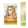 Nisha Creme Hair Color 10.0 Ultra Blonde Combo (Developer 90ml, Colorant Tube 60gm, Conditioner 6ml (Box) + 40gm Pouch) (1Pack)