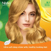 Nisha Creme Hair Color 8.1 Golden Blonde Combo (Developer 90ml, Colorant Tube 60gm, Conditioner 6ml (Box) + 40gm Pouch) (1Pack)