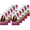 Nisha Henna Based Hair Color Natural Brown Powder (15g, Pack of 10)