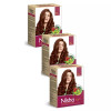 Nisha Henna Based Hair Color Red Brown Powder (90g, Pack of 3)