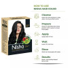 Nisha Henna Based Hair Color Natural Black Powder 1.00 (60g)
