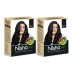 Nisha Henna Based Hair Color Natural Black Powder 1.00 (60g, Pack of 2)