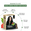Nisha Henna Based Hair Color Natural Black Powder 1.00 (60g, Pack of 3)