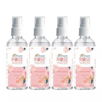 Dr Morepen Pure & Natural Rose Water Spray (100ml, Pack of 4)