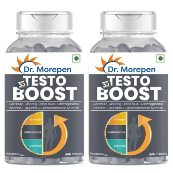 Dr Morepen Testo Boost Tablets For Men (60tab, Pack of 2)