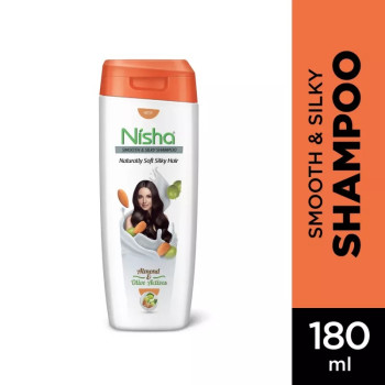 Nisha Almond & Olive Actives Shampoo (180ml, Pack of 2)