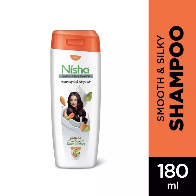 Nisha Almond & Olive Actives Shampoo (180ml, Pack of 2)