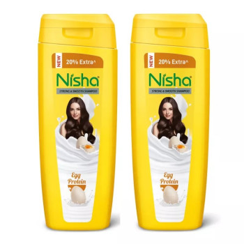 Nisha Egg Protein Shampoo (180ml, Pack of 2)