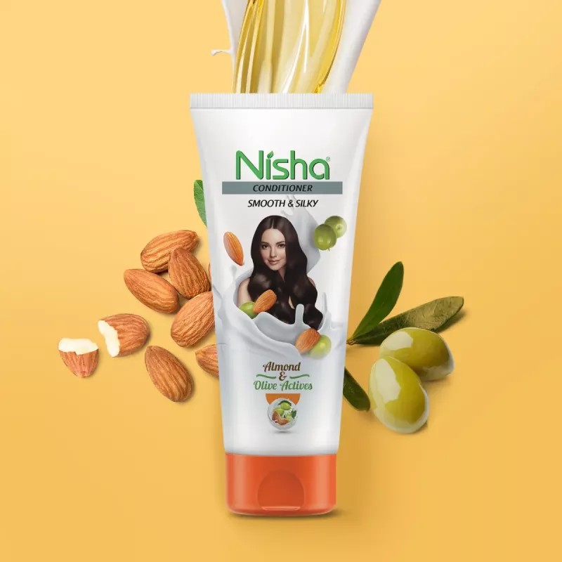 Nisha Almond & Olive Actives Conditioner (Tube) (180ml)