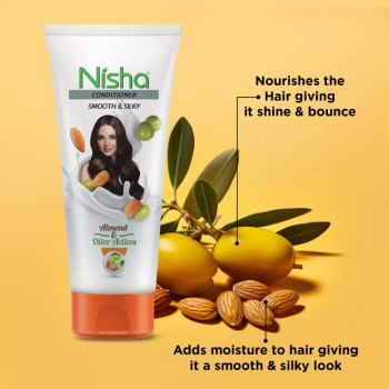 Nisha Almond & Olive Actives Conditioner (Tube) (180ml)