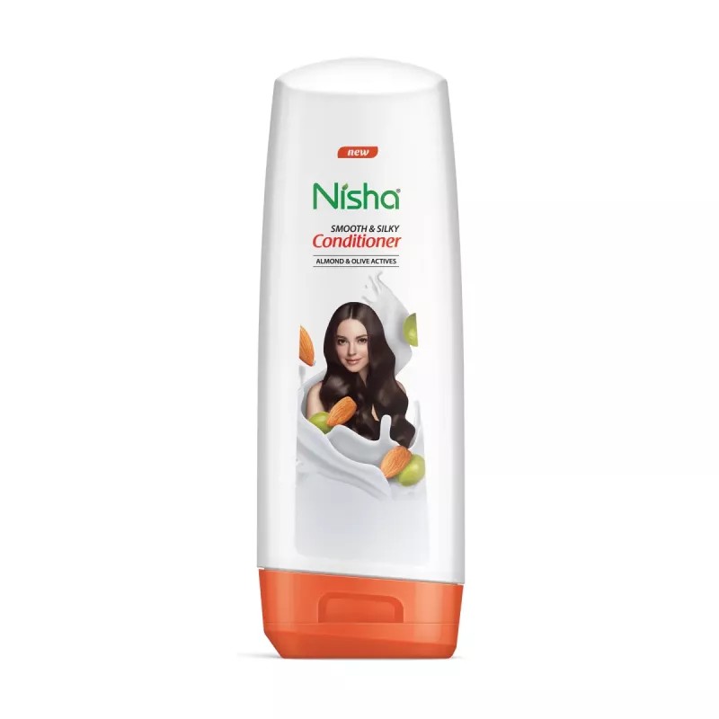 Nisha Almond & Olive Actives Conditioner (Bottle) (180ml)