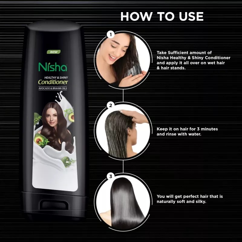 Nisha Avocado & Brahmi Oils Conditioner (Bottle) (180ml)