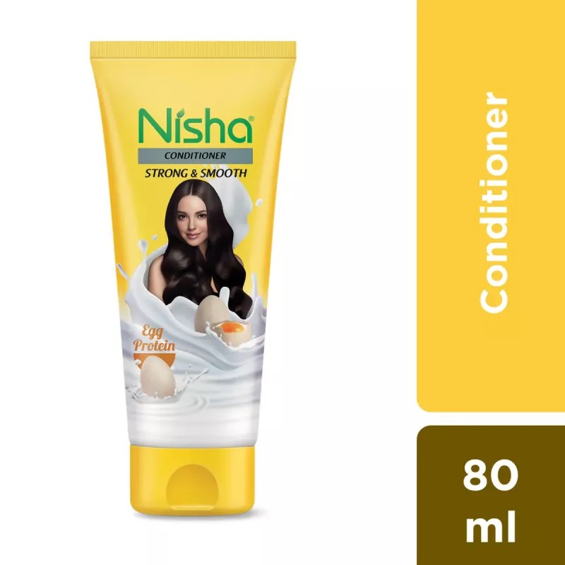 Nisha Egg Protein Conditioner (Tube) (80ml, Pack of 2)