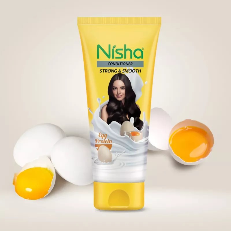 Nisha Egg Protein Conditioner (Tube) (80ml, Pack of 2)