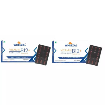 Wheezal Vitamin B12+ Cobalamin Tablets (30tab, Pack of 2)