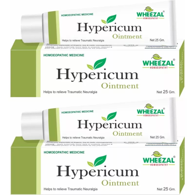 Wheezal Hypericum Ointment (25g, Pack of 2)