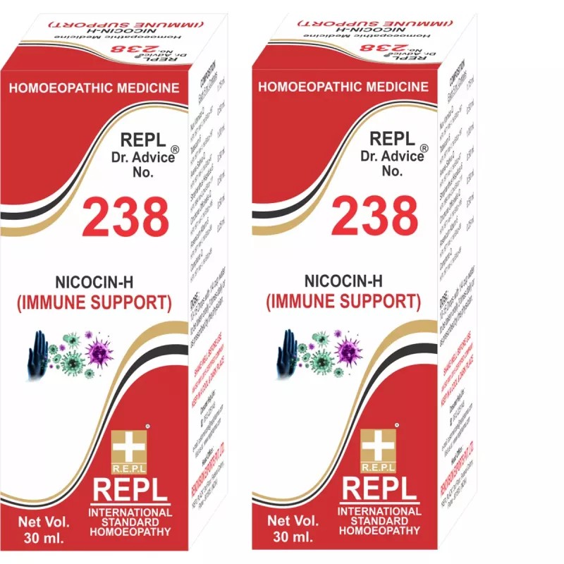 REPL Dr. Advice No 238 (Nicocin H Immune Support) (30ml, Pack of 2)
