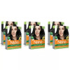 Nisha Creme Hair Color 1.0 Natural Black (Colorant 20g + Developer 20ml) (1Pack, Pack of 6)