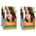 Nisha Creme Hair Color 4.0 Natural Brown (Colorant 20g + Developer 20ml) (1Pack, Pack of 4)