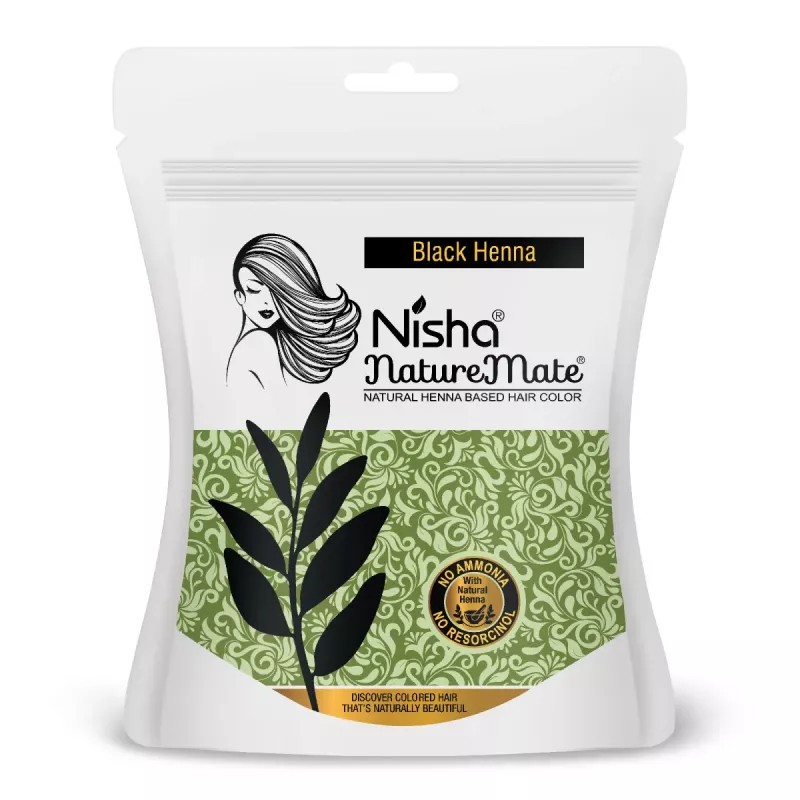 Nisha Mate Nature Henna Based Hair Color Black (45g, Pack of 3)