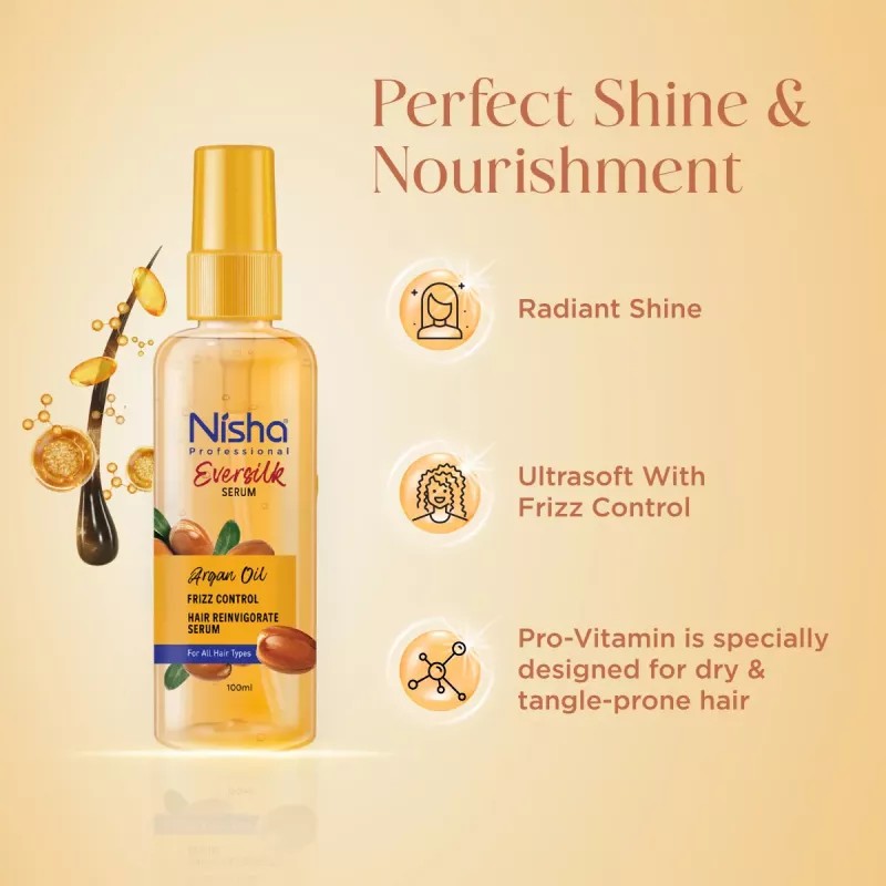 Nisha Eversilk Hair Serum Argan Oil (100ml)