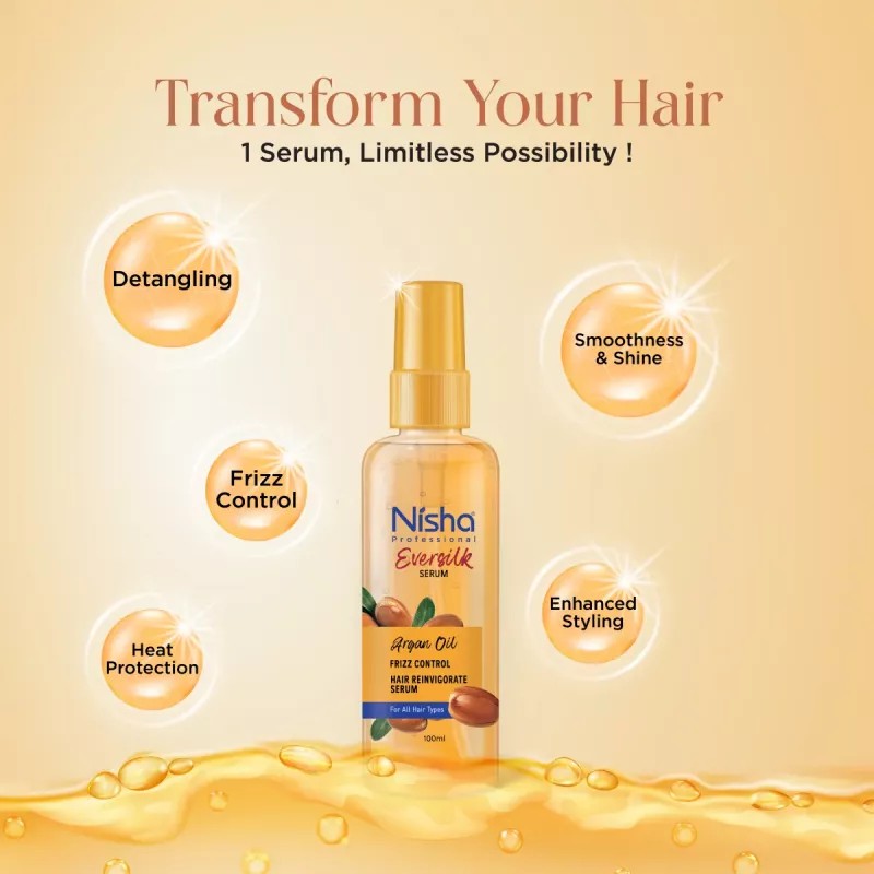 Nisha Eversilk Hair Serum Argan Oil (100ml)