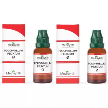 Medisynth Podophyllum Peltatum 1X (Q) (30ml, Pack of 2)