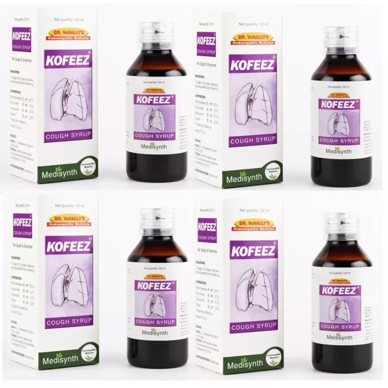Medisynth Kofeez Syrup (120ml, Pack of 4)