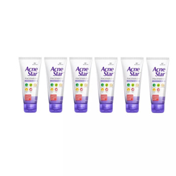 Mankind Pharma Acnestar Face Wash (50g, Pack of 6)