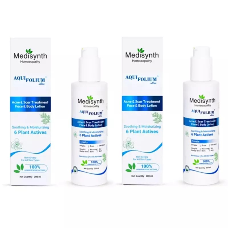 Medisynth Aquifolium Ultra Lotion (200ml, Pack of 2)