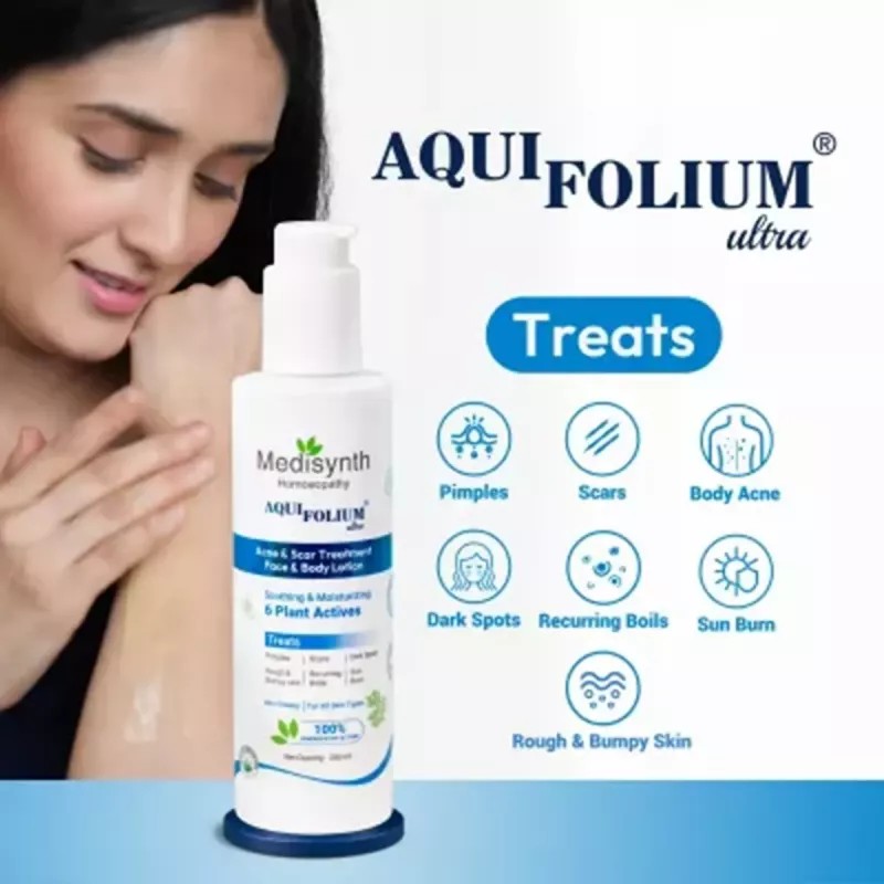 Medisynth Aquifolium Ultra Lotion (200ml, Pack of 2)