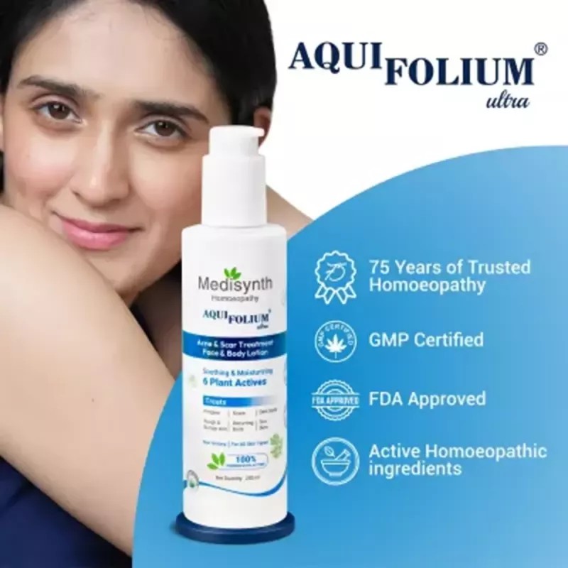 Medisynth Aquifolium Ultra Lotion (200ml, Pack of 2)