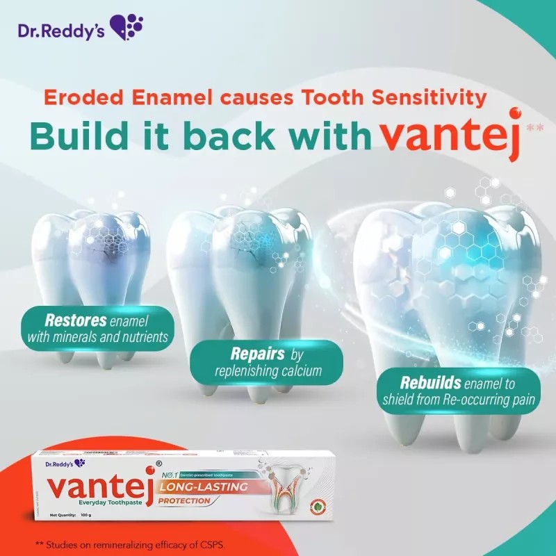 Dr Reddy Vantej Toothpaste Long Lasting (100g)