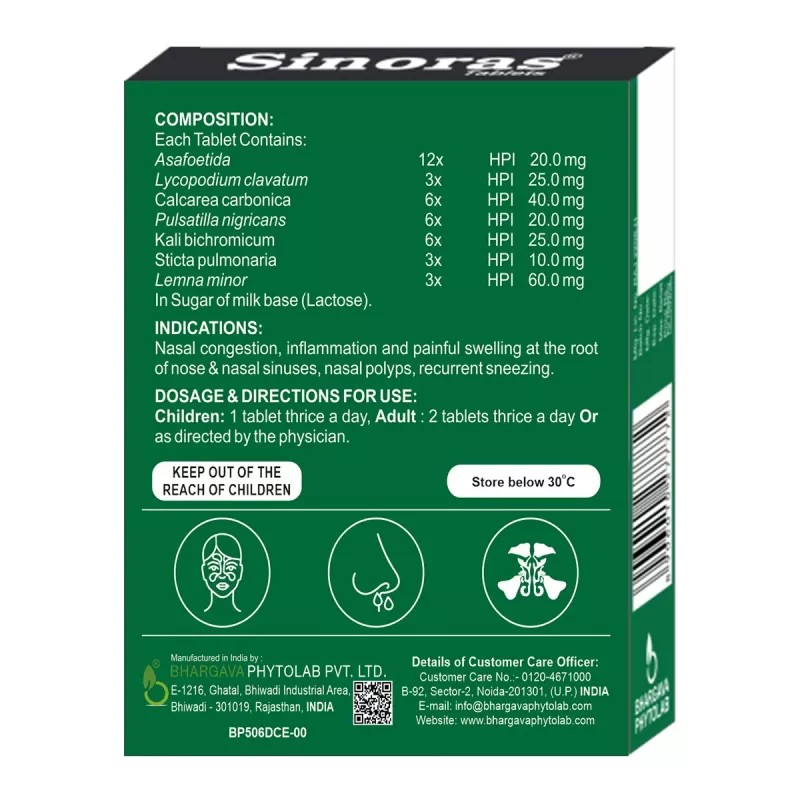 Bhargava Sinoras Tablets (60tab)