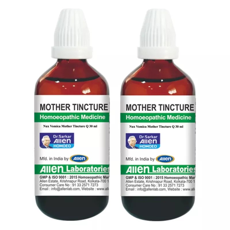 Allen Labs Nux Vomica 1X (Q) (30ml, Pack of 2)