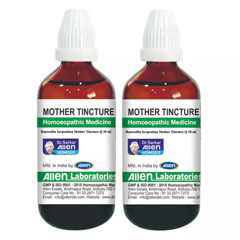 Allen Labs Rauwolfia Serpentina 1X (Q) (30ml, Pack of 2)