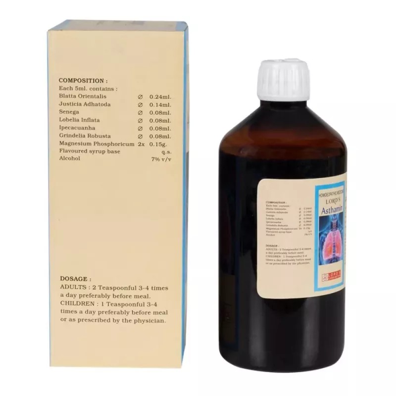 Lords Asthamin Syrup (450ml)