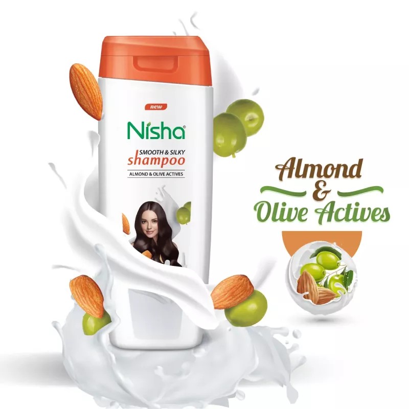 Nisha Almond & Olive Shampoo And Conditioner Combo (Each 180ml) (1Pack)
