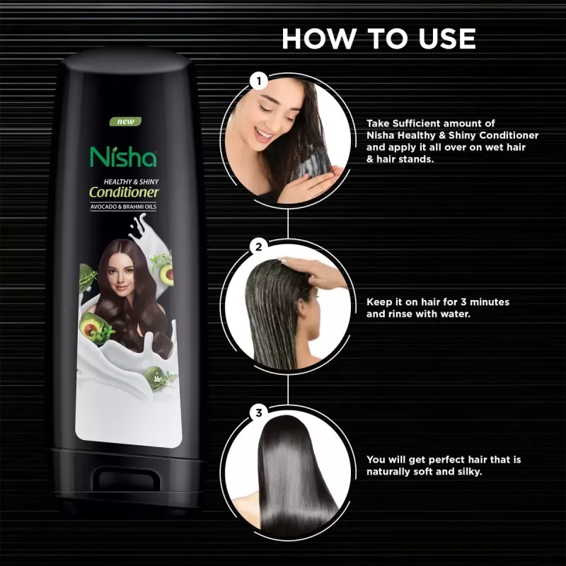 Nisha Avocado & Brahmi Shampoo And Conditioner Combo (Each 180ml) (1Pack)