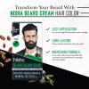 Nisha Beard Cream Color For Men 101 Original Black (Developer 60g + Colorant 60ml) (120g)