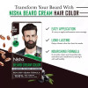 Nisha Beard Cream Color For Men 102 Black Brown (Developer 20g + Colorant 20ml) (40g)