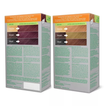 Nisha Creme Hair Color Combo Burgundy And Honey Blonde (Each (Color Cream 60g + Developer 60 + Conditioner 6ml) (1Pack)