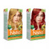Nisha Creme Hair Color Combo Golden Blonde And Flame Red (Each (Color Cream 60g + Developer 60 + Conditioner 6ml) (1Pack)