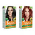 Nisha Creme Hair Color Combo Natural Black And Mahogany (Each (Color Cream 60g + Developer 60 + Conditioner 6ml) (1Pack)